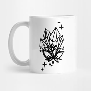 Crystal Flower Art T-Shirt Mug